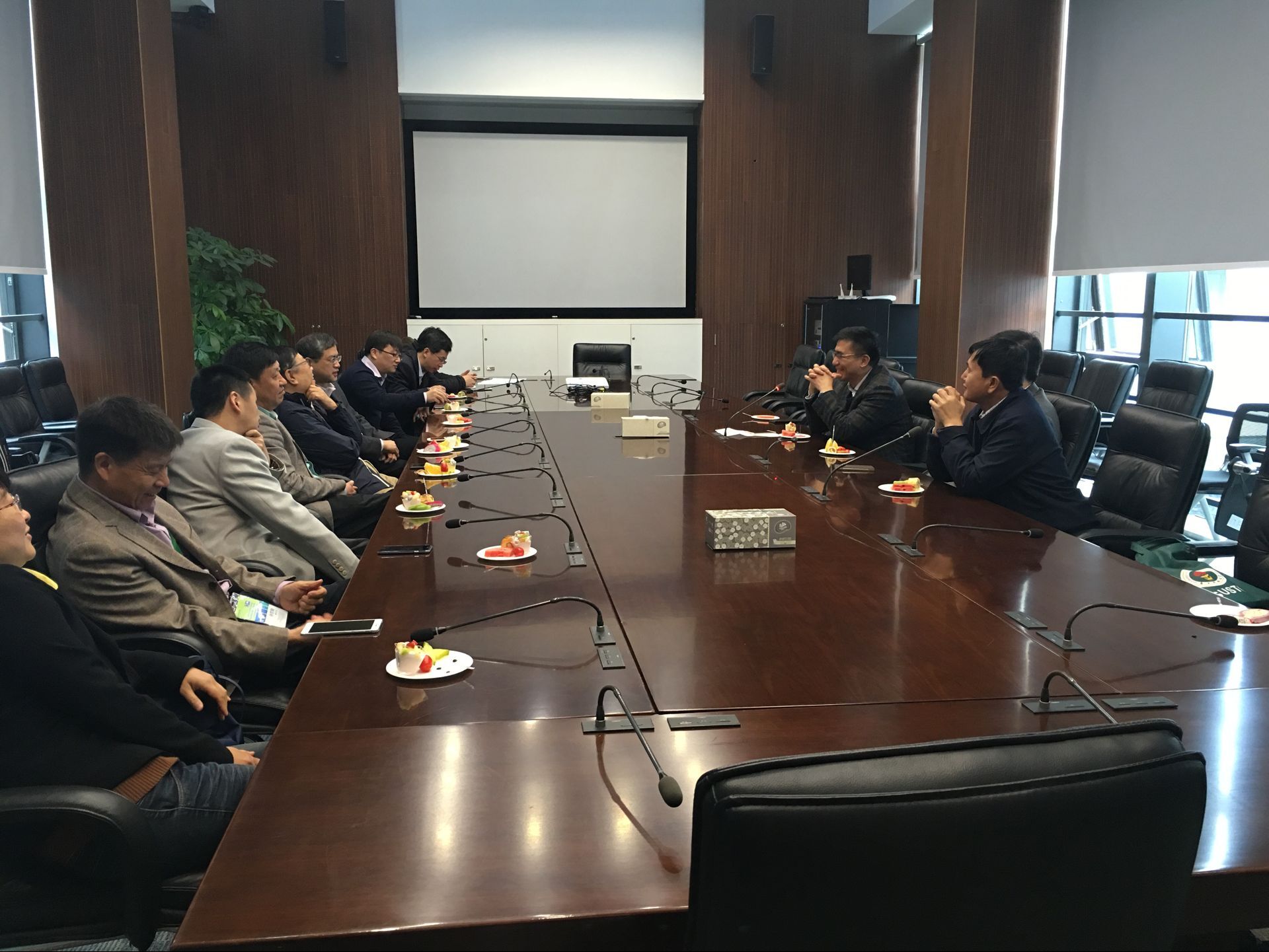 Vice President Tang Tao meets with representatives of 2015 Inorganic Nano Energy Materials Seminar