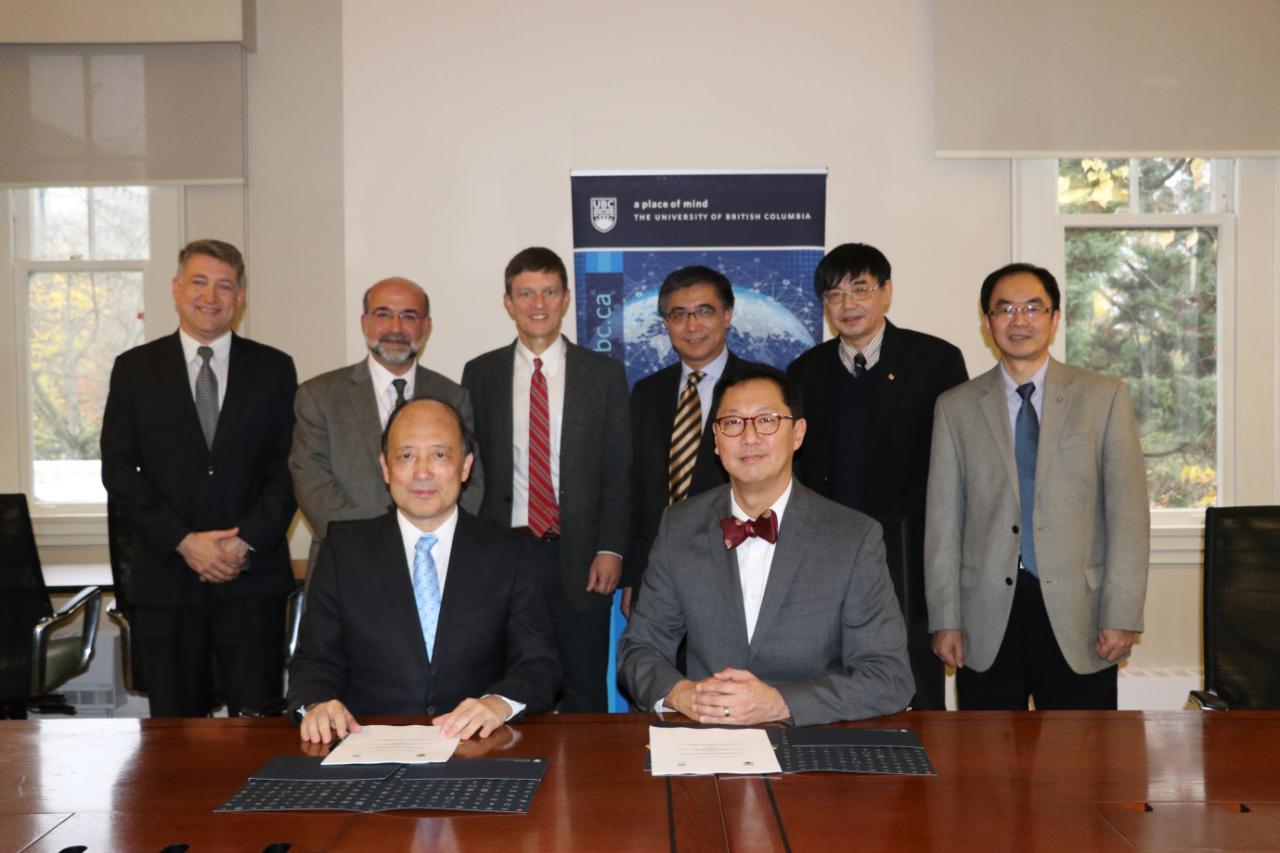 President Chen Shiyi Visits University of British Columbia and New York University to Discuss Cooperation on Scientific Research and Talent Cultivation