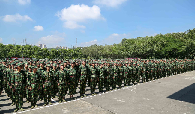 SUSTech’s 2017 Freshmen Carry Out Military Training
