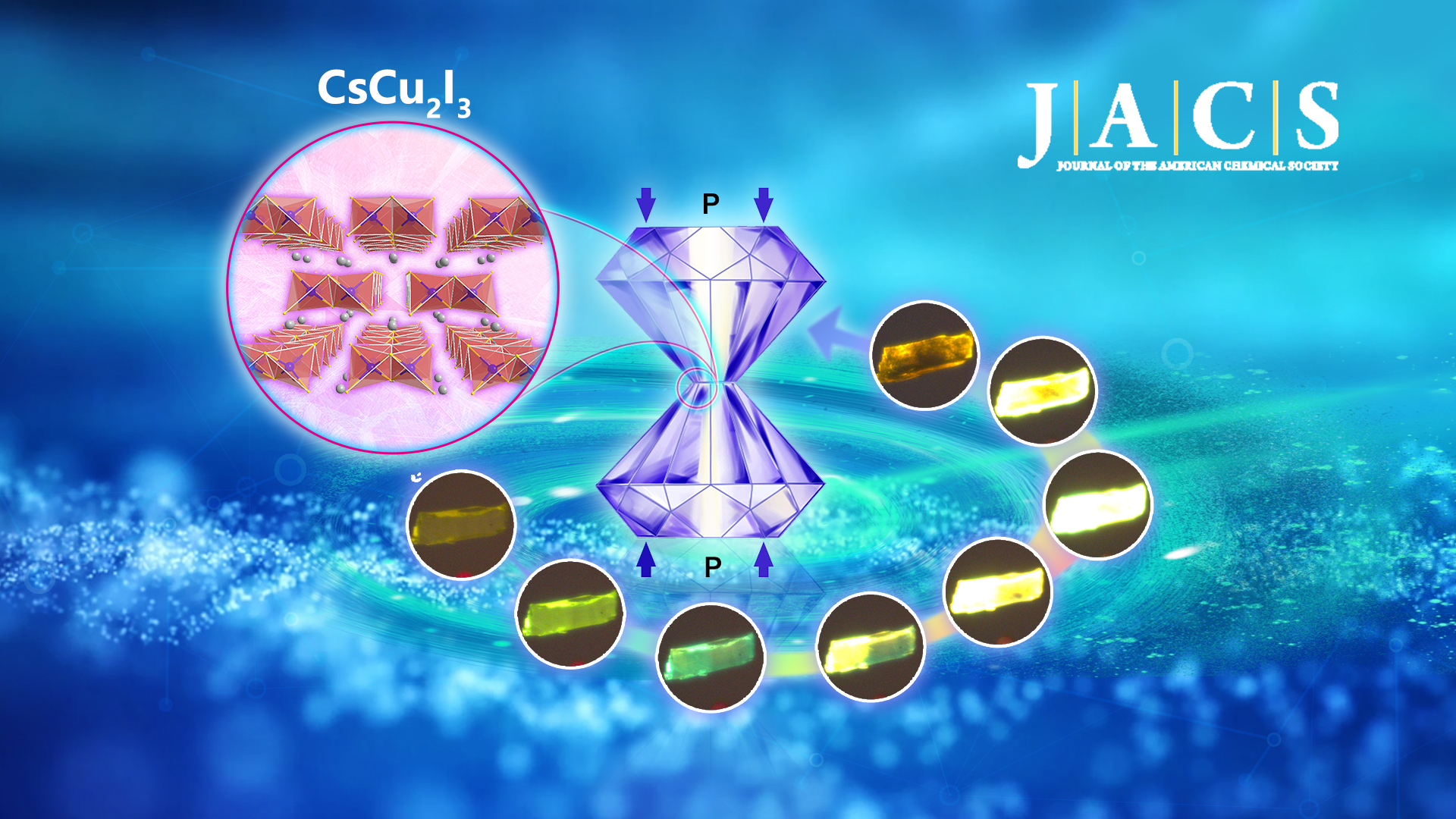 High pressure can produce enhanced light from certain metal compounds