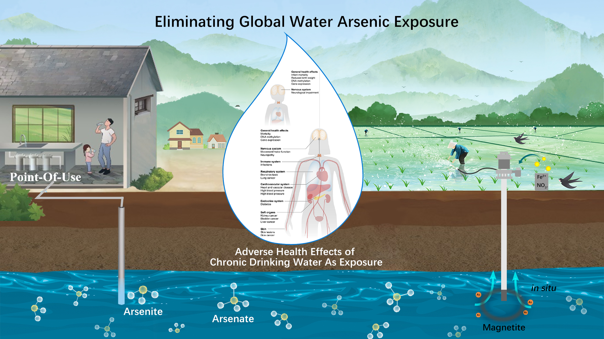Researchers collaborate to publish series of studies that contribute to eliminating exposure to groundwater arsenic globally