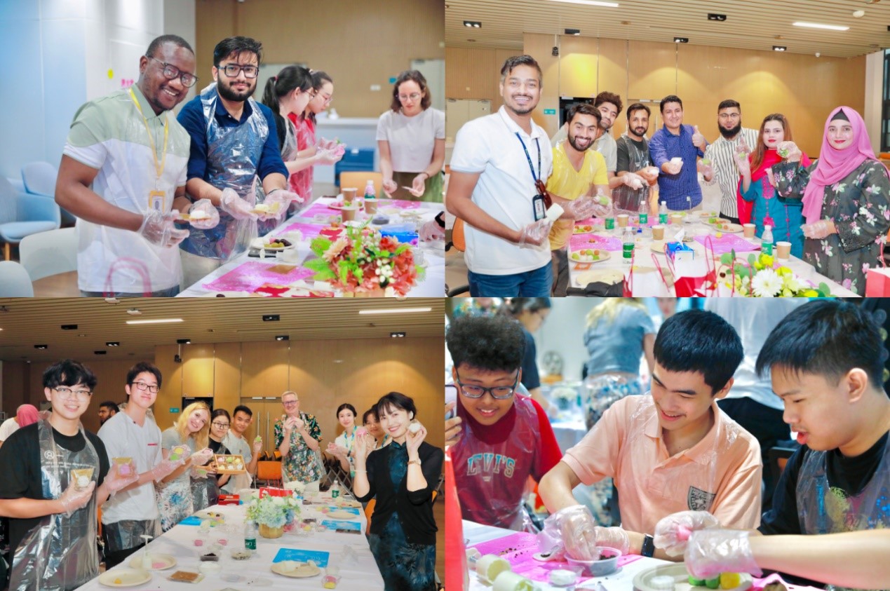 Make mooncakes and learn Chinese: International faculty and students celebrate Mid-Autumn Festival together