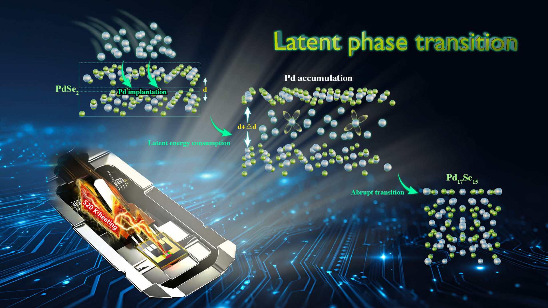 Phase transition in 2D PdSe2 offers new insights into energy-driven transformations