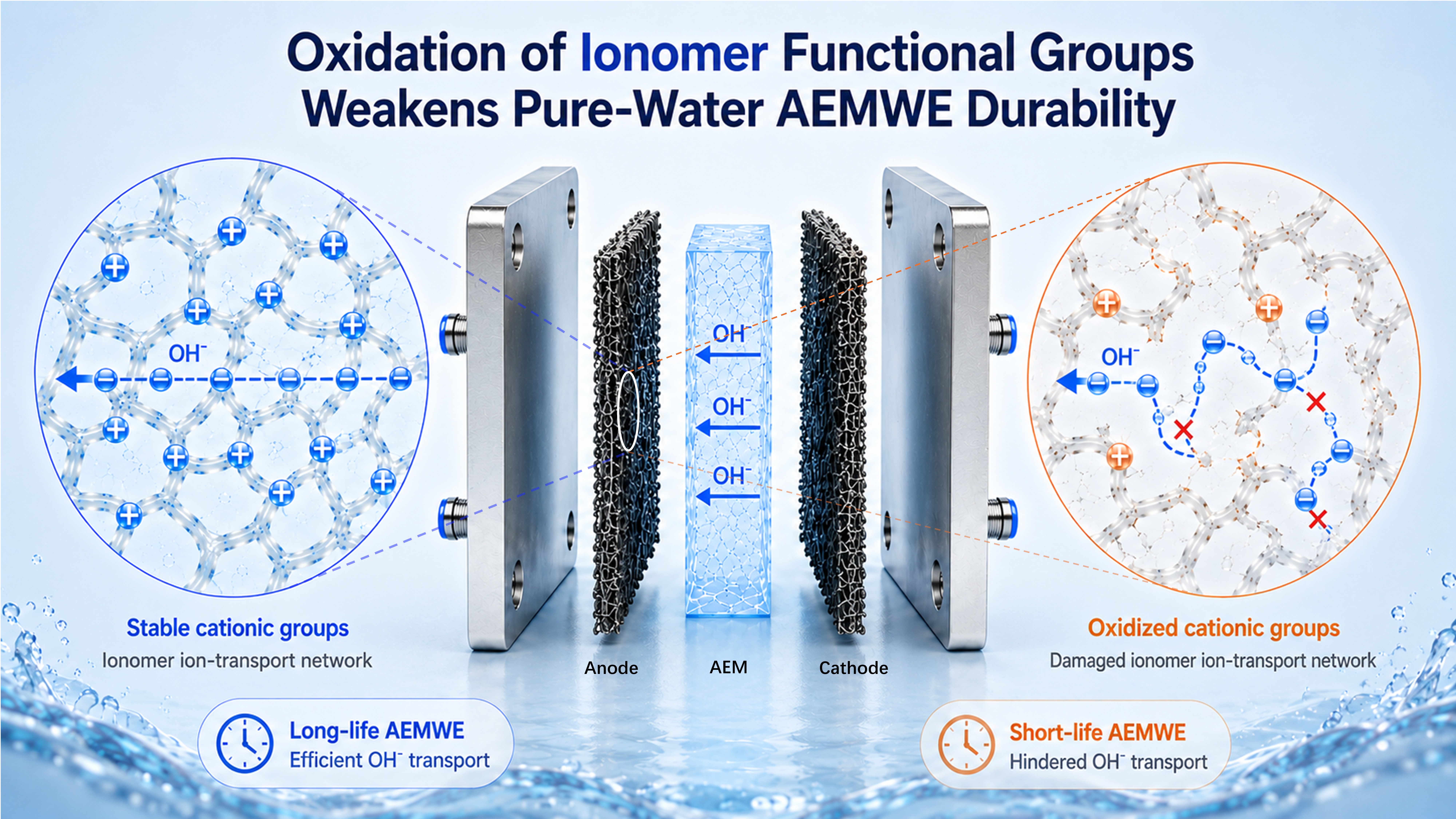 SUSTech Researchers Advance Ionomer Stability in Pure-Water Anion Exchange Membrane Water Electrolysis